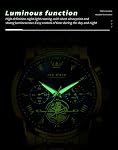 OLEVS Montres pour Hommes Robe Montre avec Jour Classic Wrist Montres Multifonction Lumineux Hommes Acier inoxydable Wrestwatch Water Resistant Chronographe Hommes Business Watches