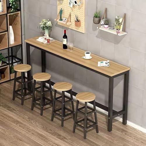 Recu - Tavolo da bar con staffe in metallo, perfetto per salotti, bar, caffetterie e design salvaspazio