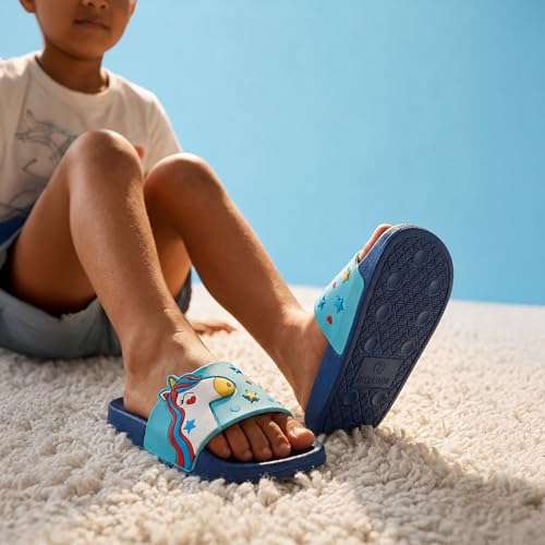 Image of URJO unisex-child Urjo Fandom Kid's Sliders /Slippers Lightweight Super Flexible Stylish Dailywear Sliders /Slippers Boy's & Girl's Slipper