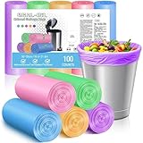 XUXRUS Bolsas de Basura 15-20 L de Colores, Resistentes y Duraderas,...