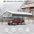 GarveeTech Metal Carport, 12x20 FT Outdoor Carport Canopy with Reinforced Base and Galvanized Steel Roof, Heavy Duty Garage Car Shelter Shade for SUV, Truck, Boats