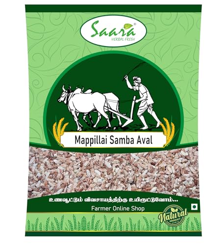 Image of Saara Herbal Fresh Mappillai Samba Aval (2kg) | Red Rice Flakes | Lal Chawal Poha | Erra Vari Atukulu | Kempu Akki Avalakki | Chuvanna Ari Aval