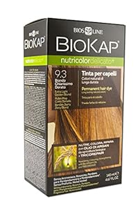 BioKap - Nutricolor Delicato Permanent Hair Dye 9.3 Extra Light Golden Blond - 4.67 oz. by BioKap