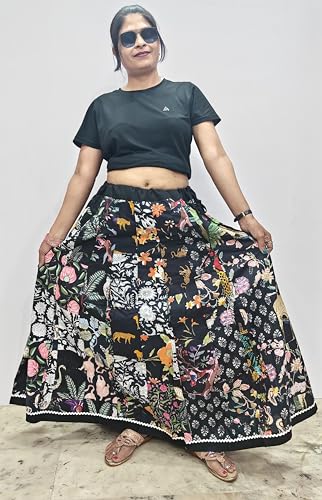 Jupe longue bohème fluide et légère avec taille confortable pour silhouette élancée - 3