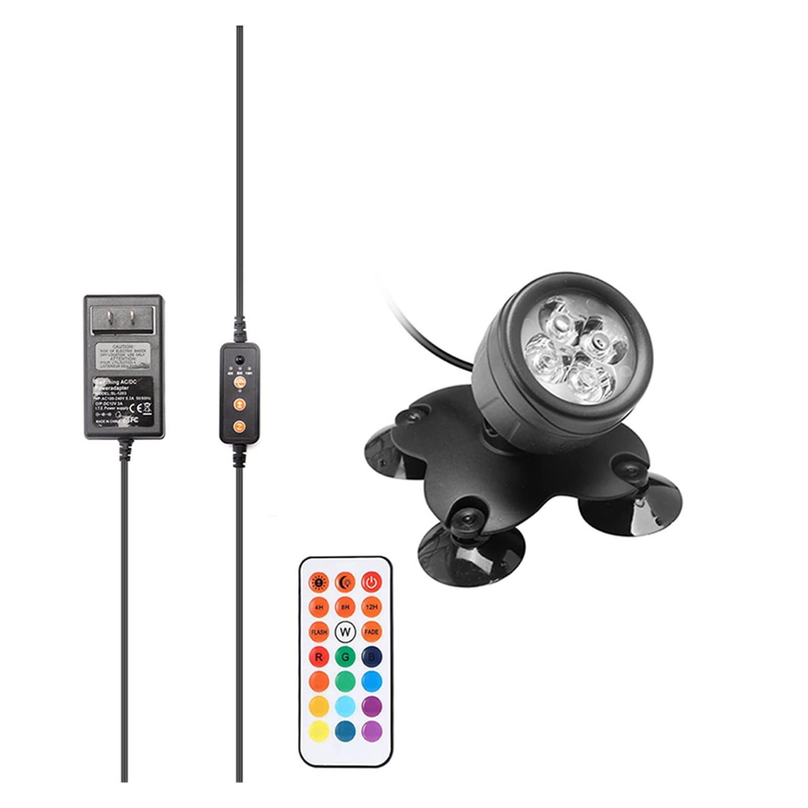 Luces LED subacuáticas lámpara impermeable RGB 36leds foco subacuático for piscina fuentes estanque agua jardín acuario Resistentes Al Agua Seguras(1pcs)