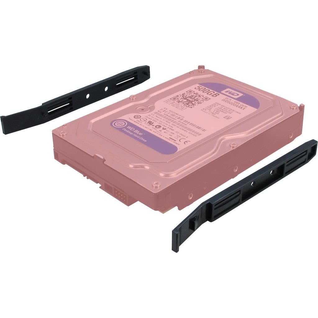 InteR-Tech 4u 40255 Supporto Nero, Grigio (inteR-Tech Ipc 4U-40255 - RacK-Monterb)