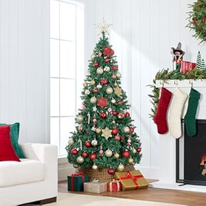 Bestchoiceproductsartificialchristmastree6ftpremiumunlithingeddesigndensebranchesrealisticholidaydecorweasyassemblybase Urban Country Home Decor Best choice products artificial christmas tree 6ft premium unlit hinged design dense branches realistic holiday decor weasy assembly base urban country home decor