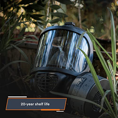 Mira Safety M Gas Mask Filter - Certified Cbrn Filter For Full Face Respirator Mask, 40 Mm Nato Gas Mask Filter, Longest 20 Year Shelf Life, Vacuum Sealed Nbc Filters, Compatible With Mira Gas Mask #TOP1