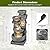 Giantex 33'' Water Fountain Outdoor, 5-Tier Cascading Stacked Stone Bowl Waterfall Fountain with LED Lights & Pump, Outside Water Feature for Patio, Balcony, Deck, Garden, Yard Decor