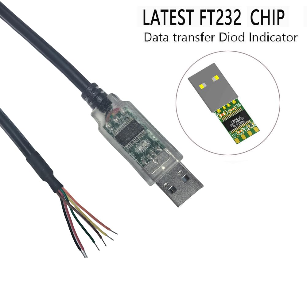 TTL-232RG-VREG1V8-WE Cavo seriale USB a TTL con cavo USB a UART Supporta segnali UART +1.8V TTL Livello