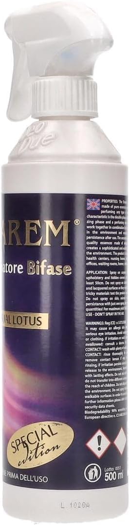 Italian Gourmet Bundle Deo Due Raumduft Spray Bifase 6x 500ml – Geruchsneutralisierer & Duftspray für Haushalt, Bad, Küche, Textilien (Trigger Sprühflasche) + Italian Gourmet Polpa