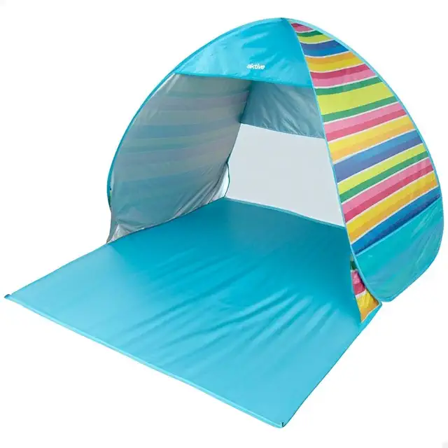 Tenda de Praia Pop Up AKTIVE 140x160 cm, Protección UV50, 2 Persoas