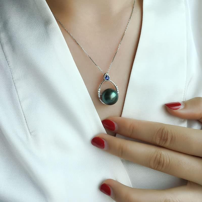 Gifts for Wife - Tahitian Black Pearl Necklace, Fine Jewelry for Mothers Day, Anniversary, Birthday, Valentines Day, Christmas - Image 8
