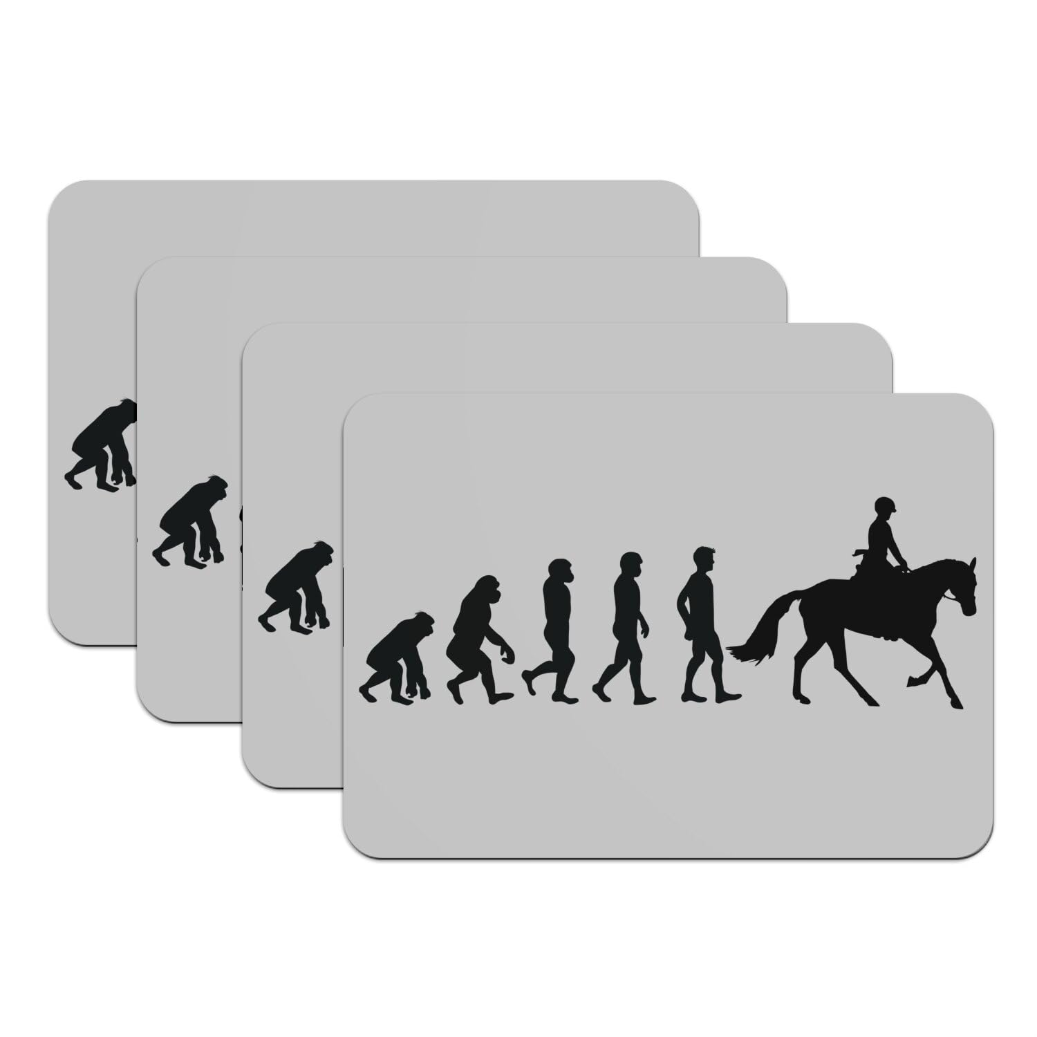 Dessous en caoutchouc gris cheval pour embellir la table des petits cavaliers