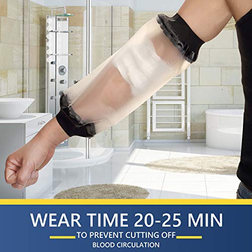 FIGHTECH PICC Line Shower Cover | Reusable Waterproof Bandage Protector | Sleeve Bag for Cast, Wound, Bandage Dressing Protection (Weight: 170-250 pounds)