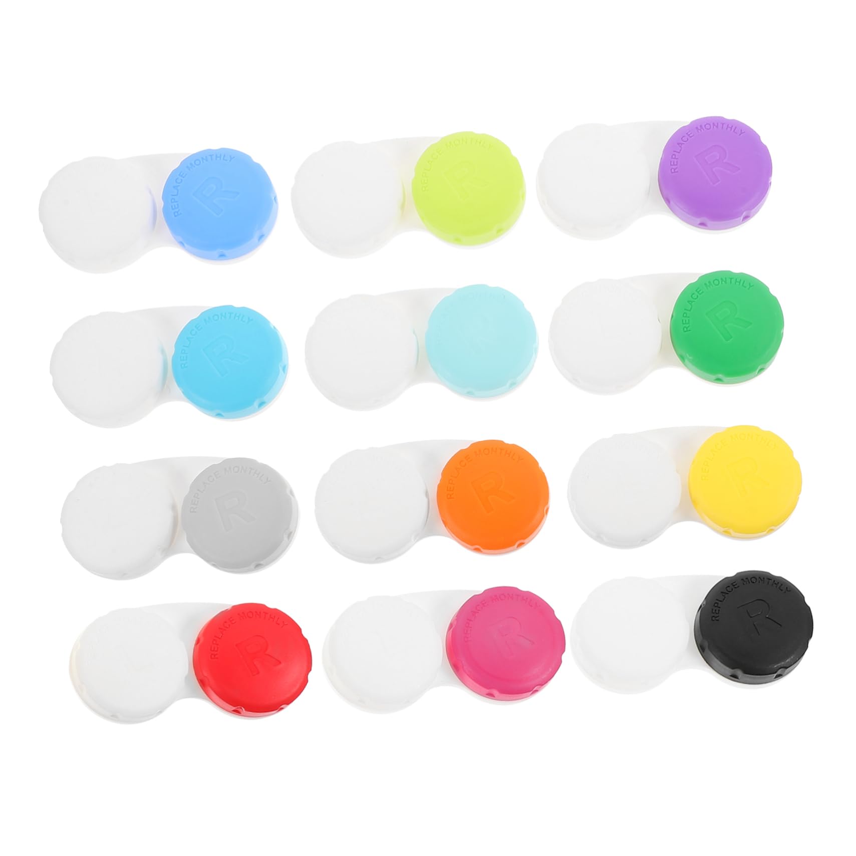 Didiseaon 60 Piezas Estuche para Lentes de Contacto Estuche lentillas Viaje Porta illas pequeño para es de Contacto Porta es Adorable Organizador de es el plastico