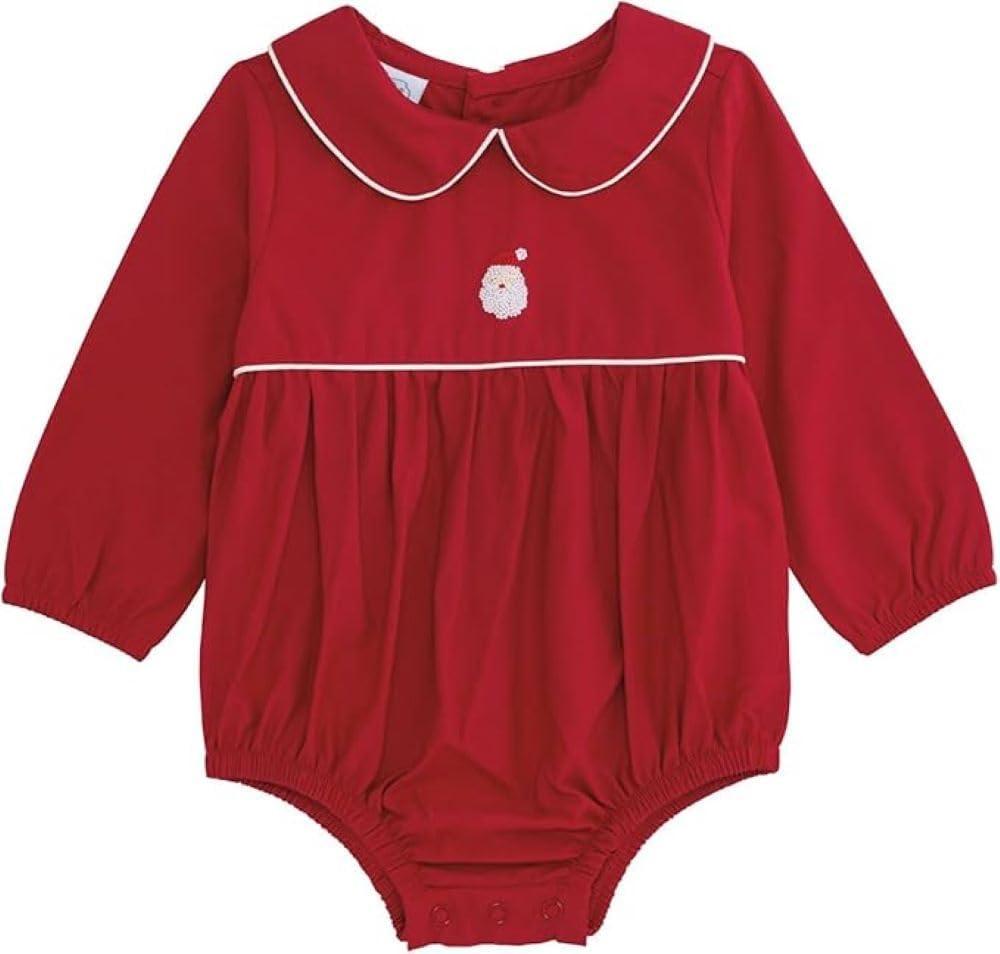 Mud Pie Boys' Mud Pie Kids Christmas Santa Poplin Bubble