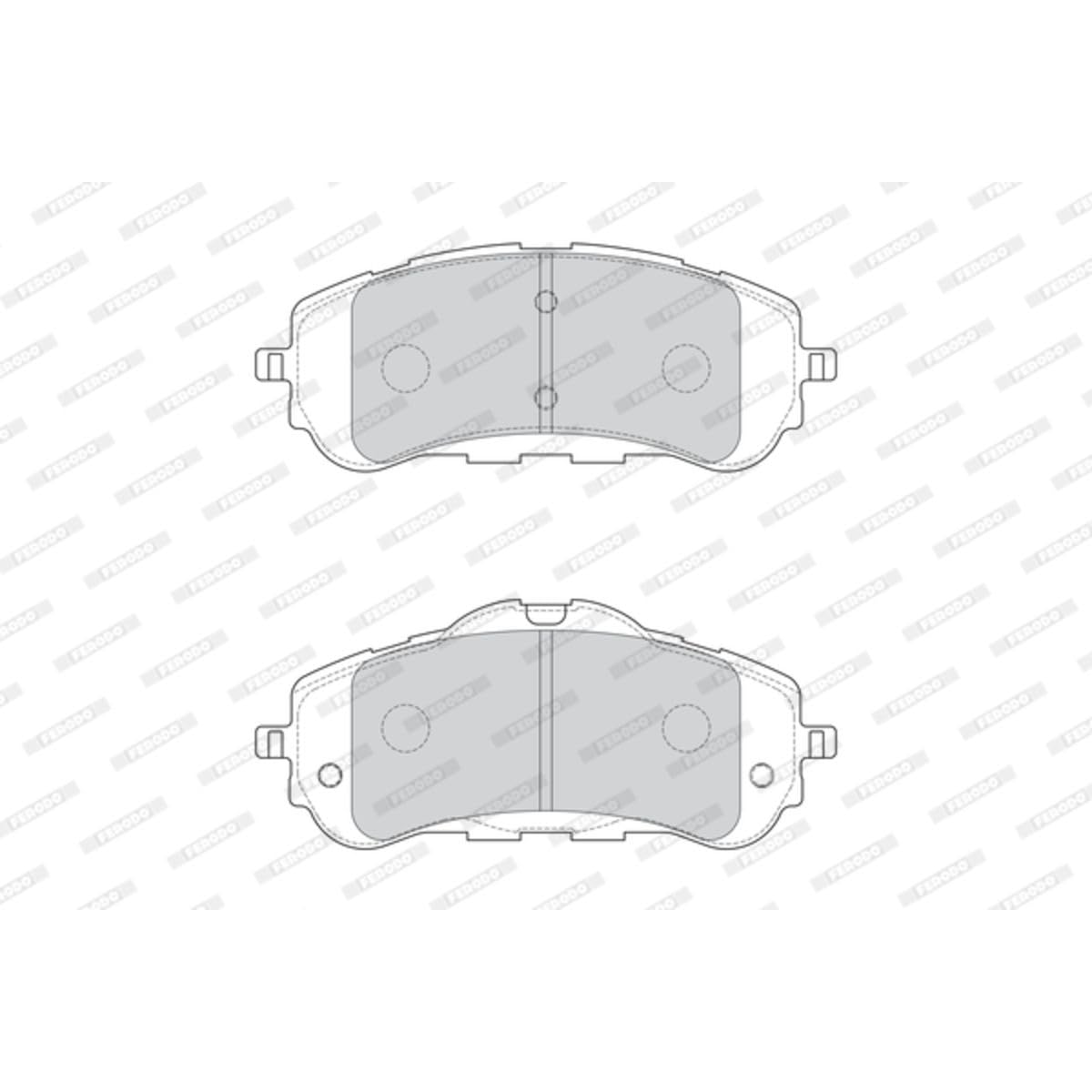 DELPHI Kit pastiglie freni Anteriore non predisposto per visualizzazione avviso usura senza accessori LP3736