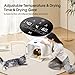 Lucky NAVl Automatic Pet Dryer Box for Cats and Small Dogs, Ultra Quiet 62L Big Capacity Dog Dryer Box, Cat Dryer Cage with Smart Temperature Control, 360