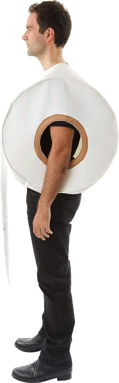 Orion Costumes Giant Toilet Paper Roll Adult Halloween Costume | Hilarious Costume For Men & Women | Large Roll Of Toilet Tissue Costume | One Size Will Fit Most Adults - Image 2