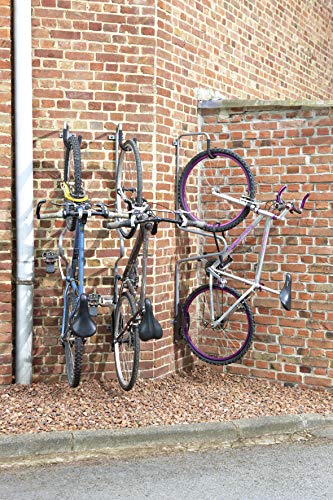 Gancho bici pared con antirrobo para organizar el trastero de casa con seguridad 4
