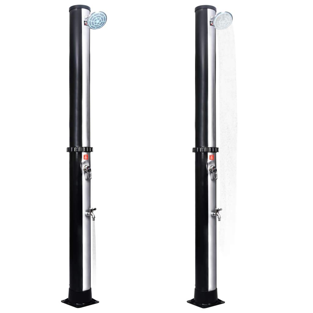 Pommeau de Douche Solaire, température résistante aux UV 60 °C, Ensemble à économie d'énergie, réservoir 40L, Douche extérieure pour Jardin