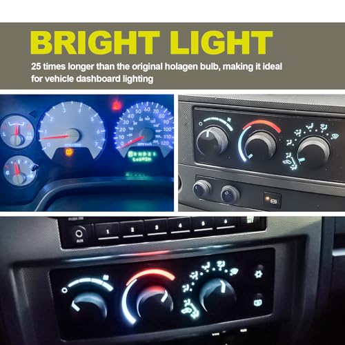 Kit de bombillas LED para control clima AC Dodge Ram 4 piezas miniatura 4