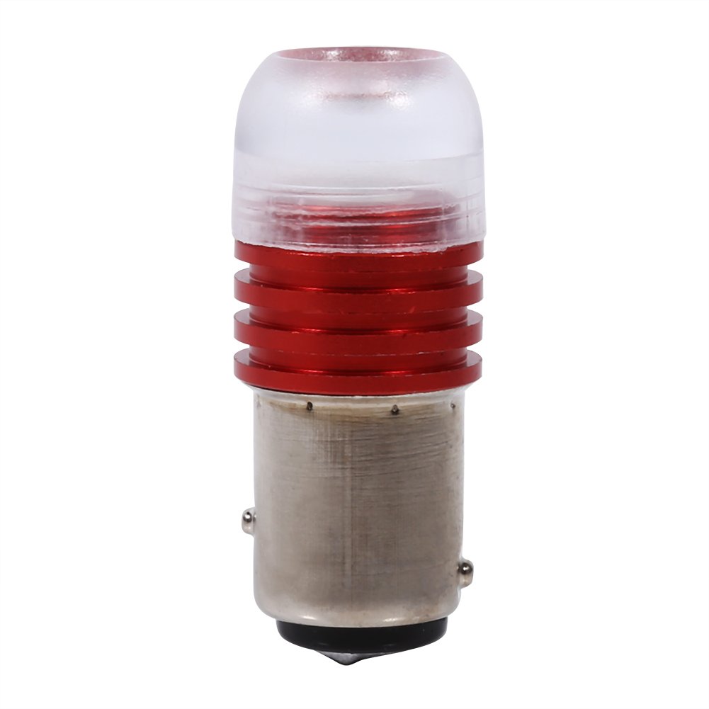 2Pcs Red 1157 2357 Strobe Flashing LED Projector Bulbs,For Car Tail Brake Lights