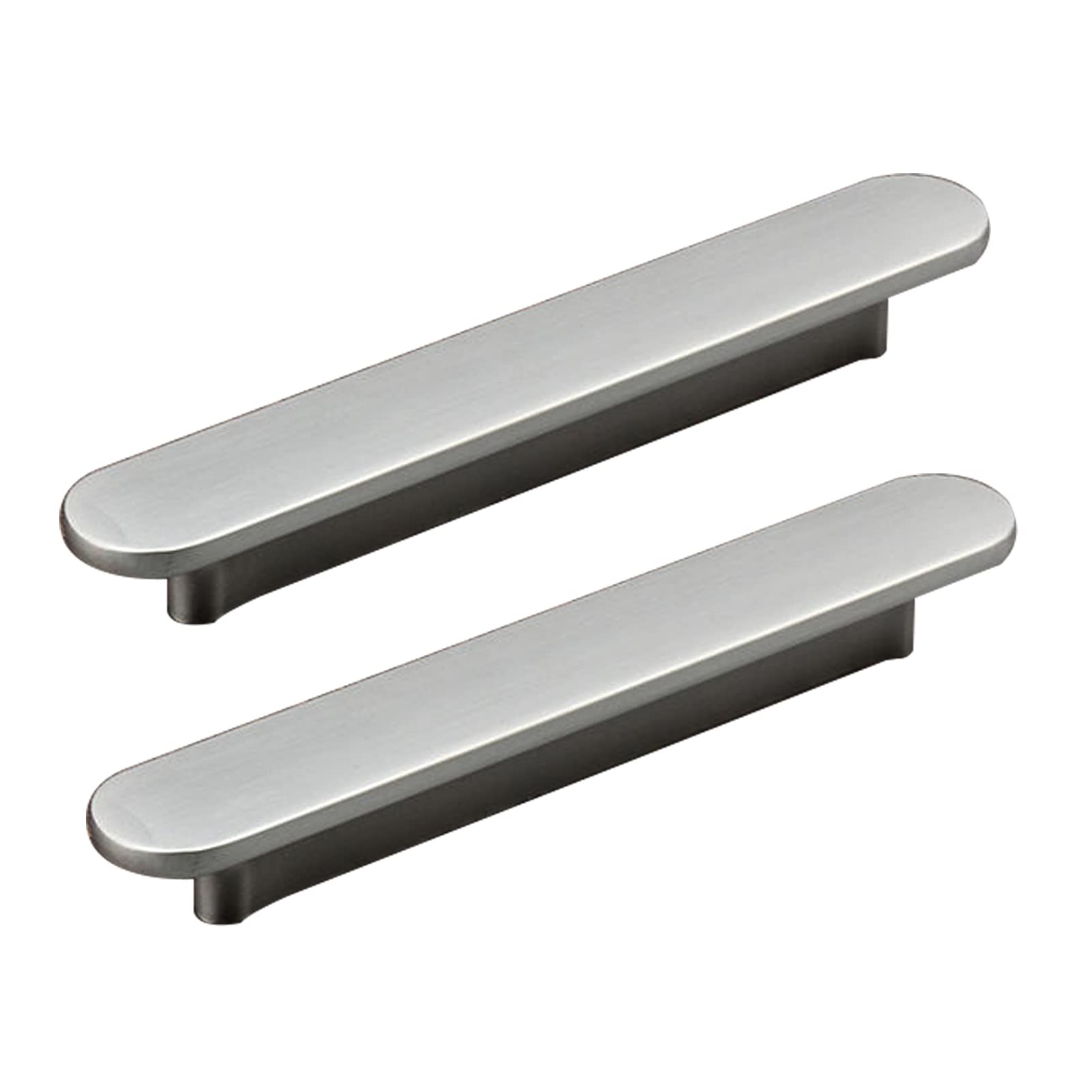 Niusabou One Color Single Hole Handle, Cabinet Drawer Handle 2 Pcs Brushed Zinc Multiple Sizes(Hole Distance 96Mm)