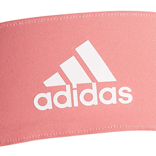 Image of adidas Alphaskin Tie Headband, Hazy Rose /White, One Size