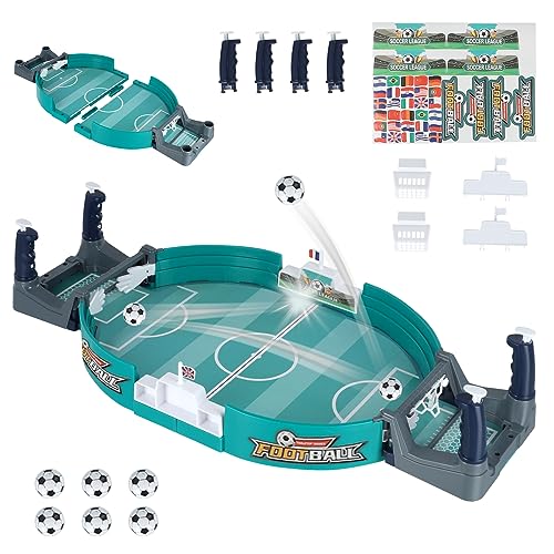 Juego de Futbolín con 6 Pelotas, Mini Tablero de Fútbol, ​​juguetes de Mesa de Fútbol para dos Jugadores, Adecuados para Niños y Adultos, Juguetes Educativos Interactivos Entre Padres e Hijos