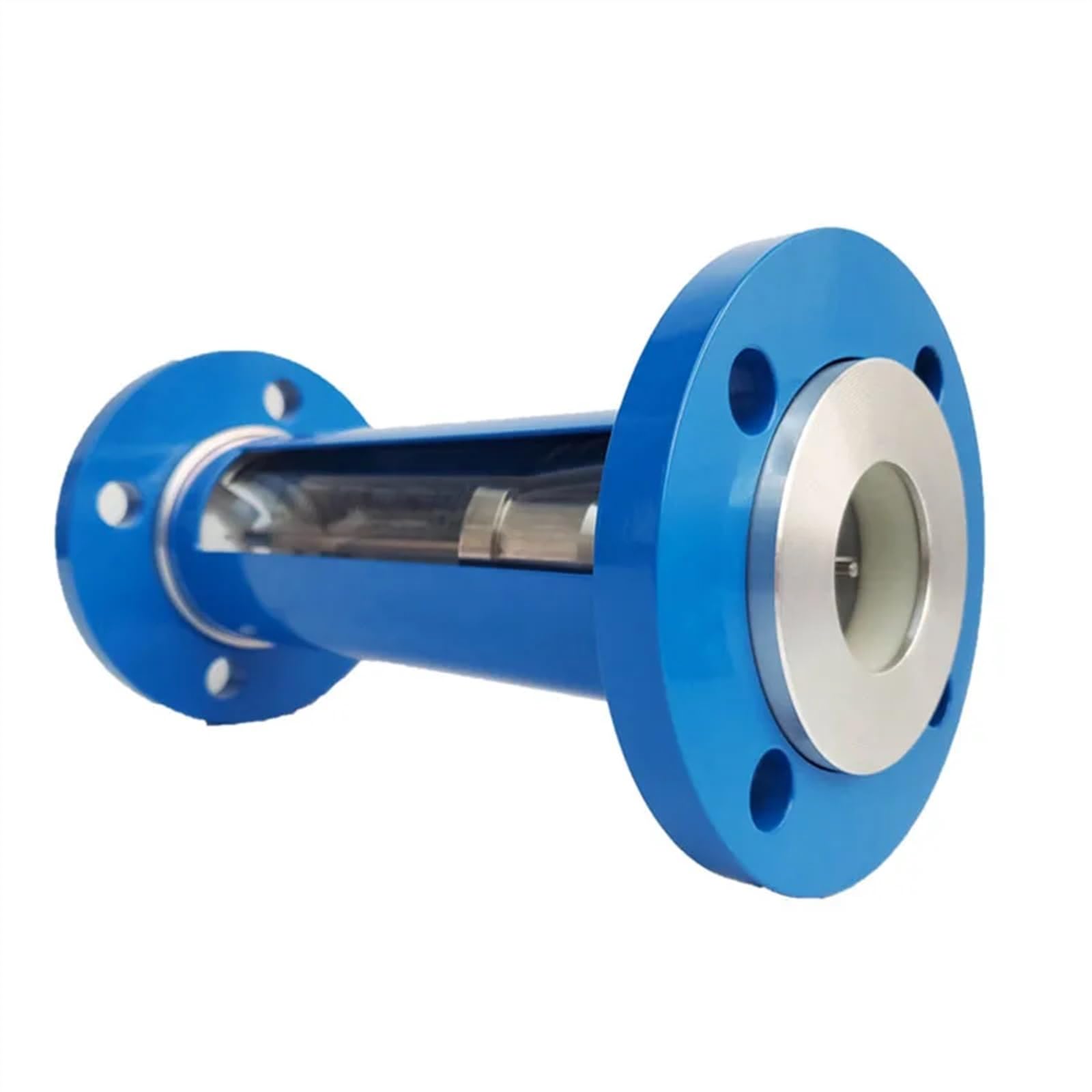LZB-FA10 DN50mm serie ácido nítrico corrosión amoniaco agua vidrio rotámetro gas líquido ozono acero al carbono brida(400-4000LPH -liquid)