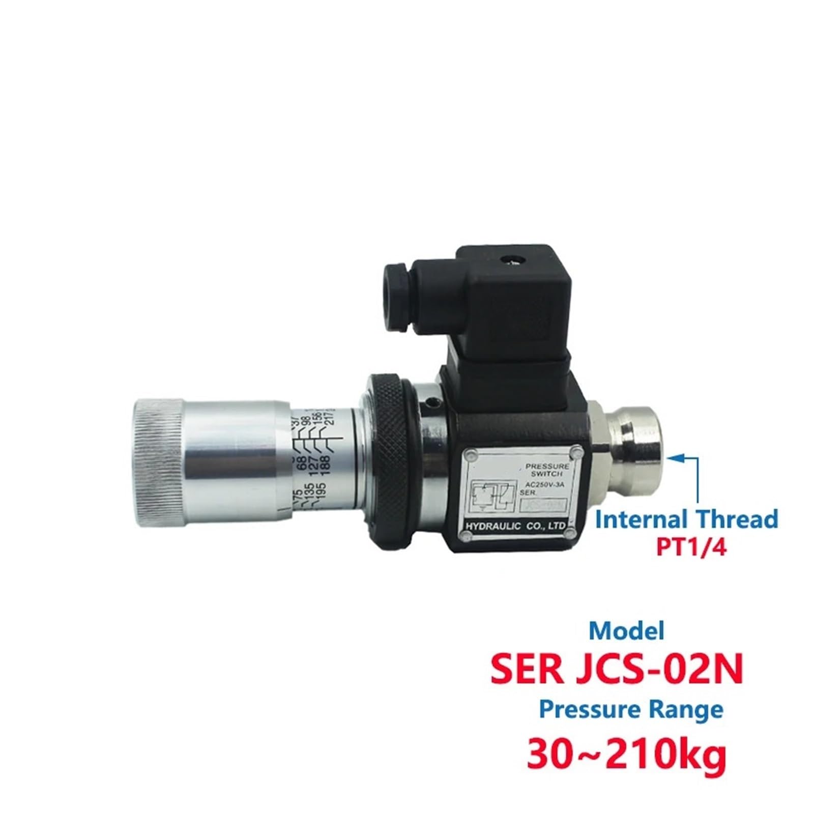 Hydraulische Druck Schalter JCS-02H JCS-02N HJCS-02NL JCS-02NLL JCD-02S 3A 5A Normalerweise offen normalerweise geschlossen Druck Relais(JCS-02N(30-210kg))