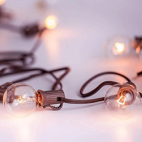 Miniatura 4 de Bombillas de repuesto G40 de 5 W, bombilla de globo transparente para candelabros E12 C7, bombillas regulables de 1.5 pulgadas para decoración de