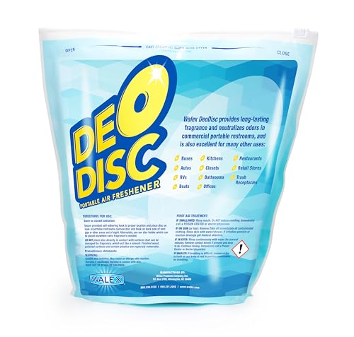 Image of Walex Deo-Disc Commercial Air Freshener Disc - Cherry Scent, 100-Pack