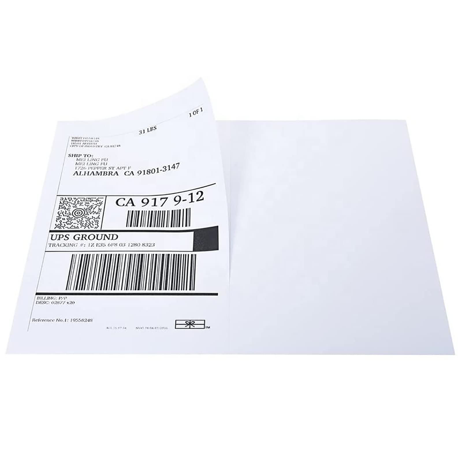 25 Folios Etiquetas Adhesivas A4 2 Etiquetas Por Hoja,autoadhesivas, 210 X 148 Mm,50 Etiquetas,de Envío Para Impresoras Inkjet Y Láser (2 Etiqueta/hoja