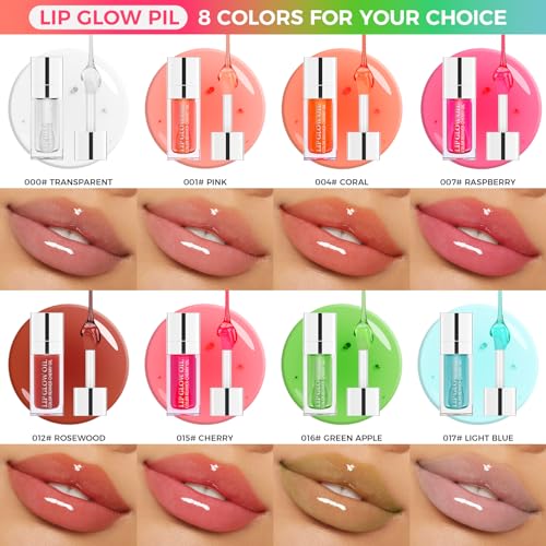 Ofanyia Hydrating Lip Glow Oil, Plumping Lip Gloss Tinted Lip Balm, Long Lasting Hydrating Lip Gloss Tinted Lip Non-sticky, Lip Tint Lip Oil for Dry Lip - Image 7