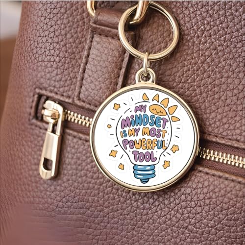 Image of MG | Protective Evil Eye /Spiritual Symbols /Om /Motivational Keychains | Double-Sided Metal Key Ring | Good Luck and devine Charm for Car, Bike, Home & Office