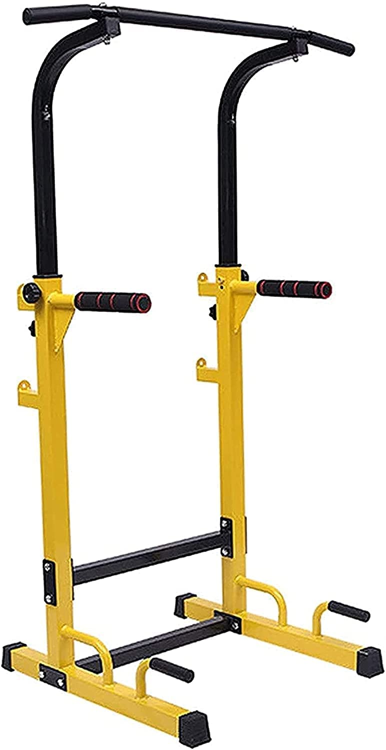 MaGiLL Pull Up Bar Barbell Rack Power Tower Workout Pull Up Dip Station Adjustable Multi Function Home Gym