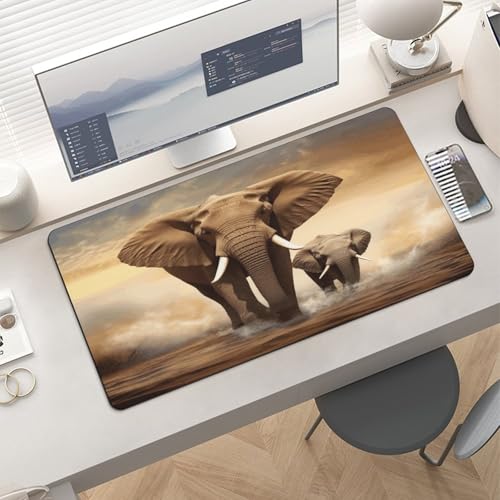 Alfombrilla Elefante para Escritorio Grande Impermeable miniatura 6