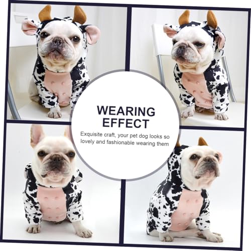 Disfraz de vaca para perro tamaño L Mikikit miniatura 3