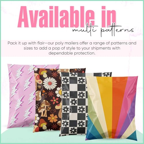 Package Mint Envelopes de poliéster 6 x 9 pacote com 100 | Envelopes impermeáveis e resistentes a ra