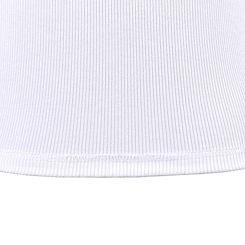 Image of Sunny Fashion Girls T-Shirt Crop Top Brown Lettuce Trim Ribbed Knit Button Casual