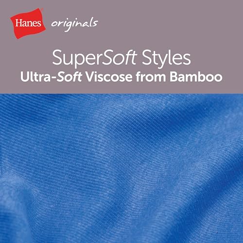 Hanes Women's Originals Supersoft Crop Top & Boxer Shorts Set, Comfywear Loungewear Set - image 5