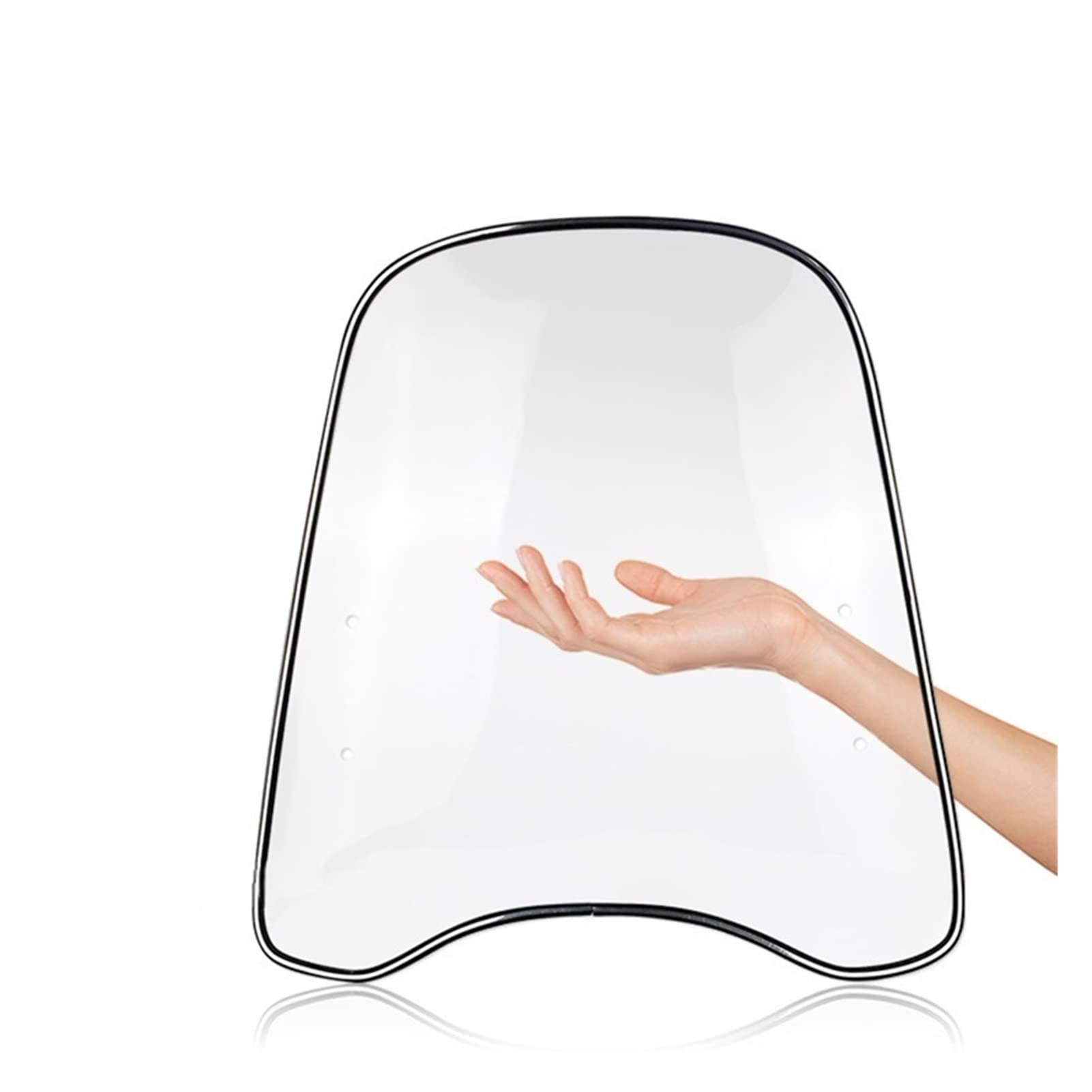Pare-Brise réglable Universel Déflecteur À Vent De La Moto Clear for Motocyclycl Universal 2mm Transparent Pc Scooter De La Plaque Scooter Windscreen Wind Déflect Pare-Brise de Moto