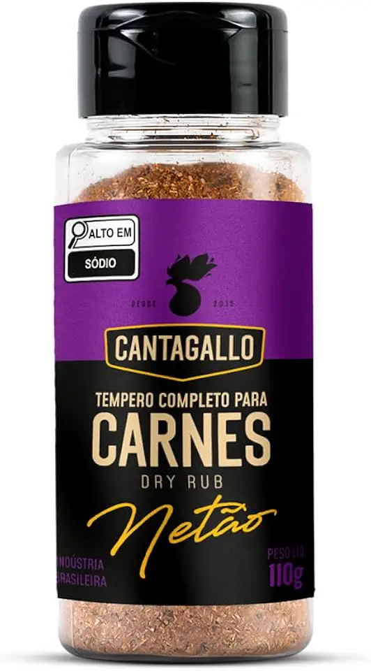 Tempero Completo para Carnes CantaGallo 110g - Sal e Especiarias para Grelhados