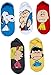 Peanuts” Women's No-Show Novelty Socks, Snoopy and Charlie Brown Socks for Girls, Pack of 5