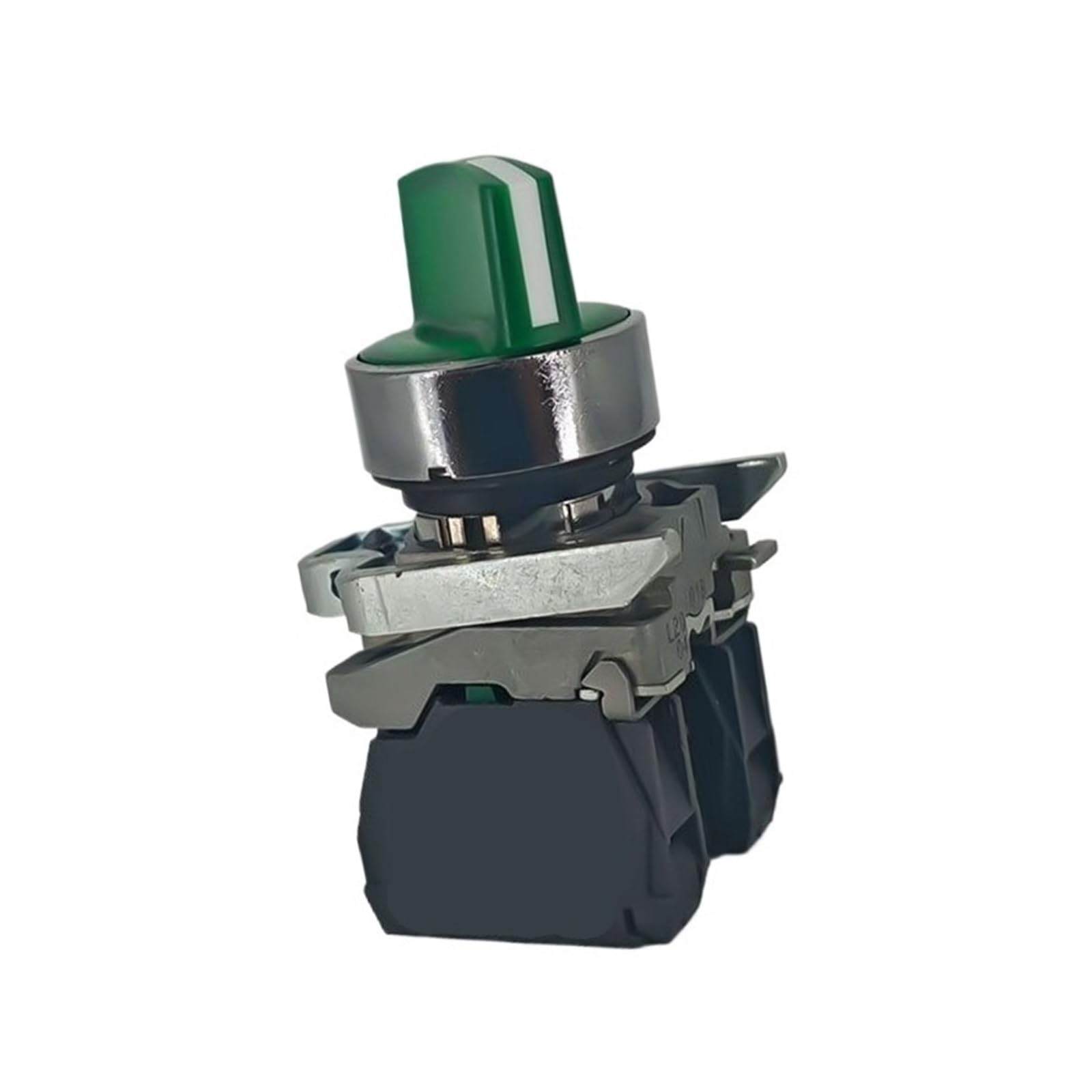 Selector switch XB4BK133M3 green three-position 2NO 220V Ø22 for industrial control