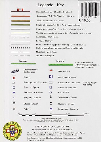 Monti di Spoleto e Media Valnerina. Carta dei