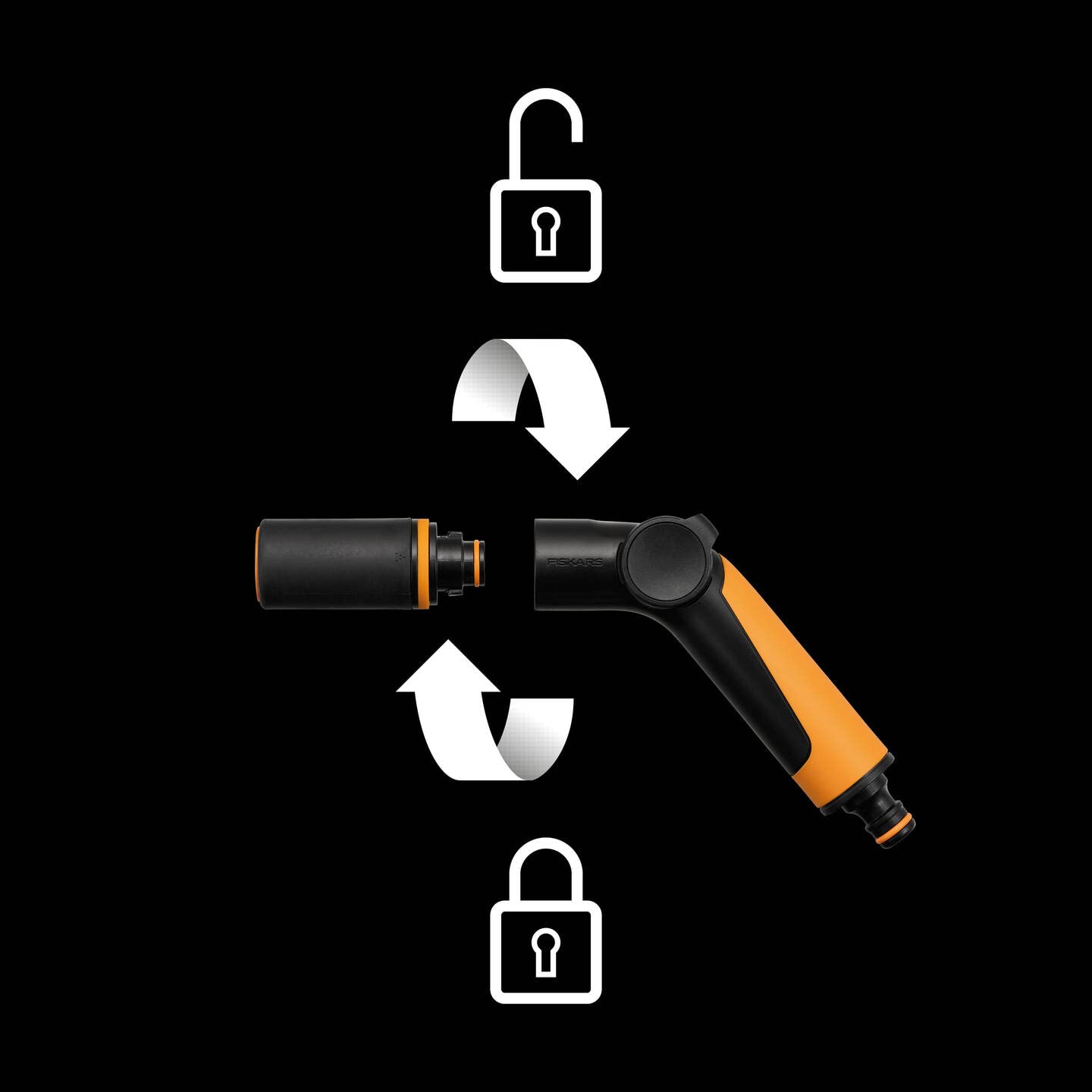 FISKARS Kit de riego, 2 Piezas, Pistola pulverizadora, 2 Funciones